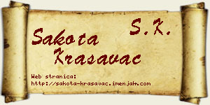 Šakota Krasavac vizit kartica